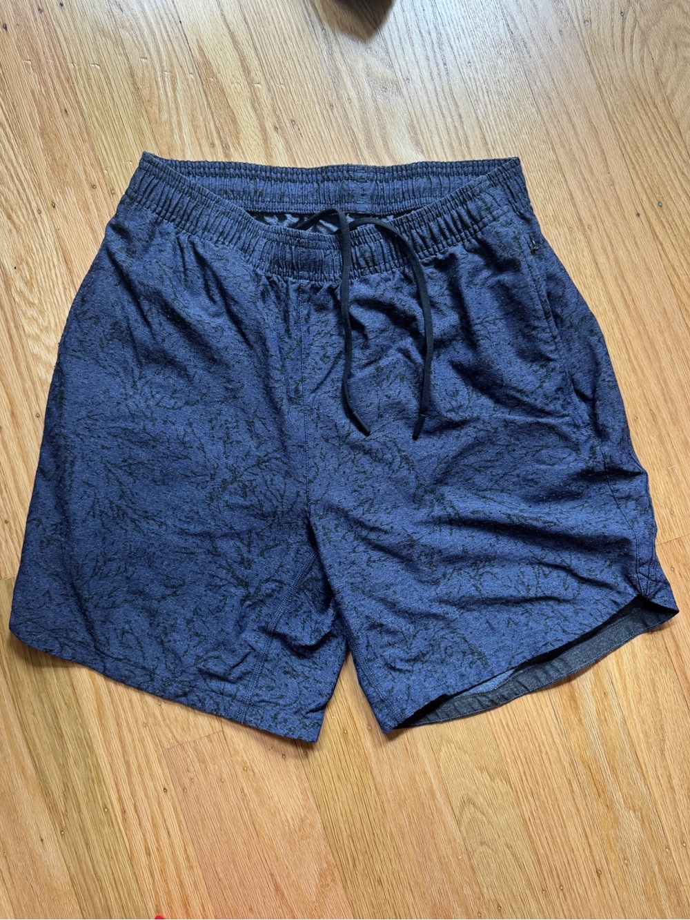 RHONE Heathered Navy Athletic Drawstring Shorts